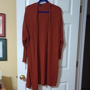 Lane Bryant Open Front Ribbed Duster Plus 22/24